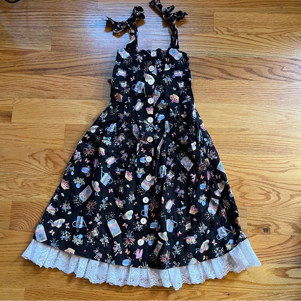 Sarah Kent gardening print dress size 7